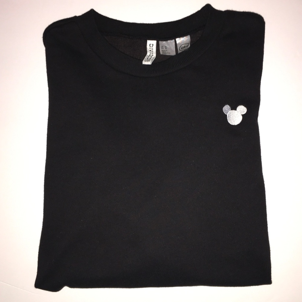 H&M Embroidered Sweatshirt-Mickey Mouse Logo